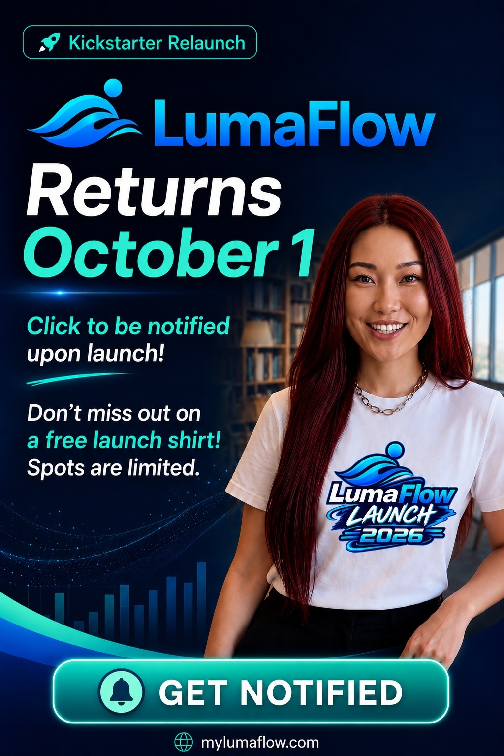 LumaFlow Kickstarter relaunch October 1, 2026